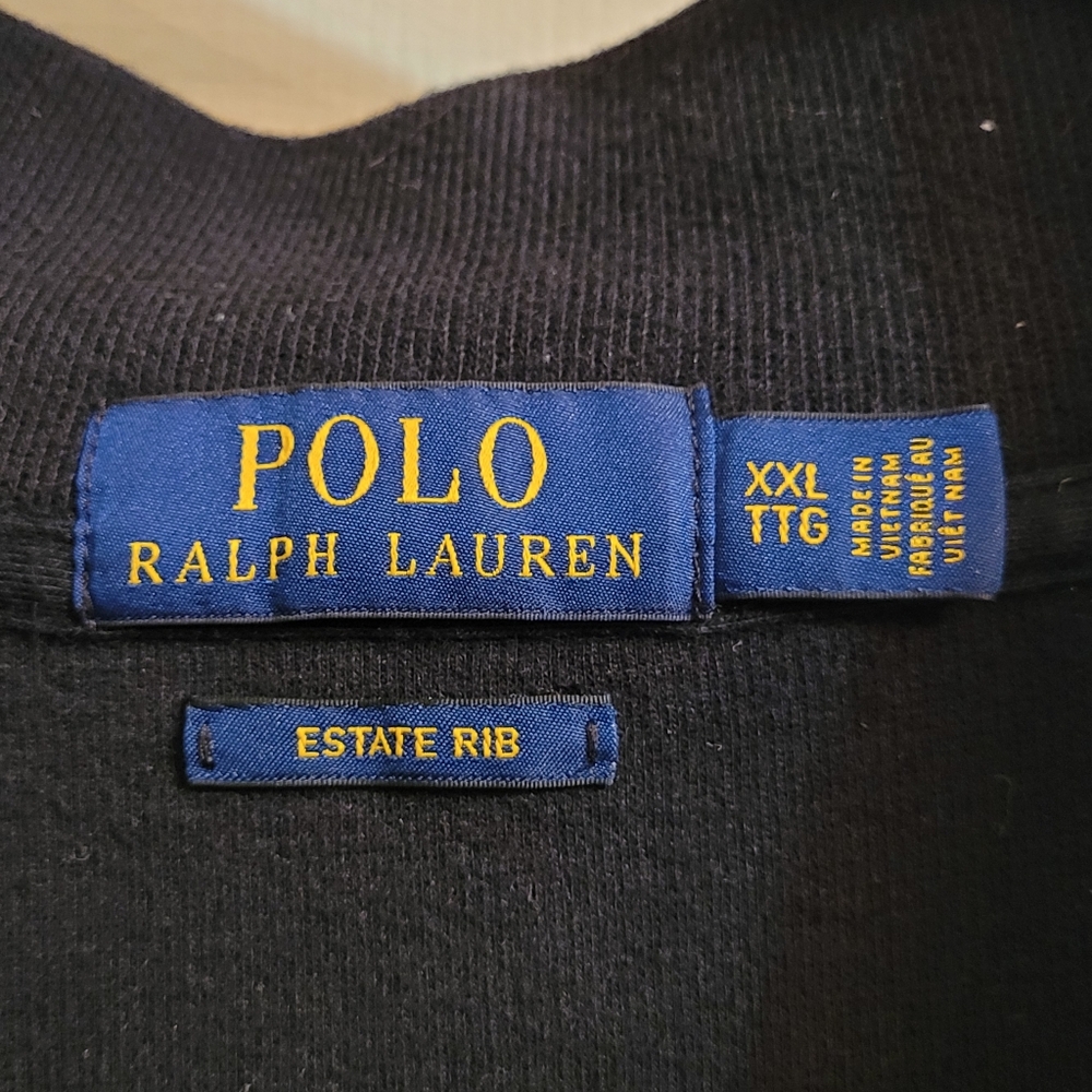 Polo Ralph Lauren Estate Rib Half-Zip Pullover Black - Picture 6 of 6